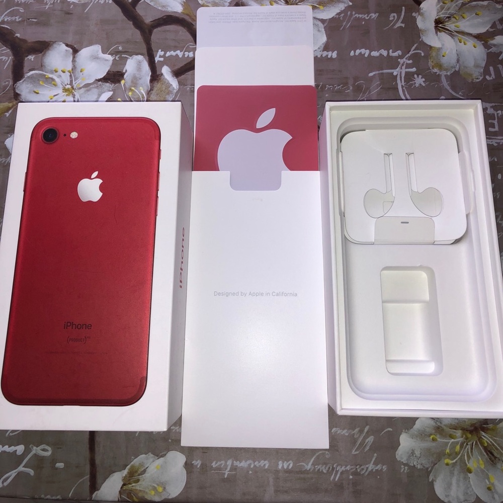 Apple iPhone 7. Original Retail Empty Box RED